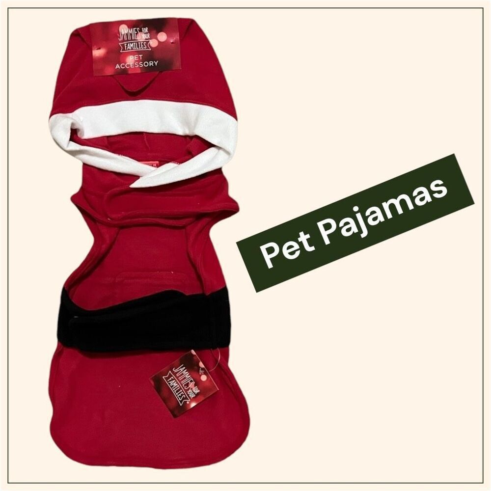 NWT Santa Clause Pet Pajamas Small Dog Jammies Costume Christmas Holiday Size S